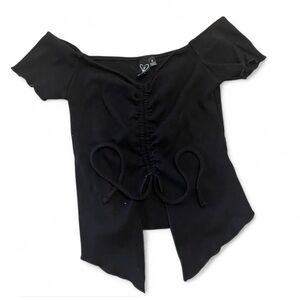 Black Off the Shoulder Top